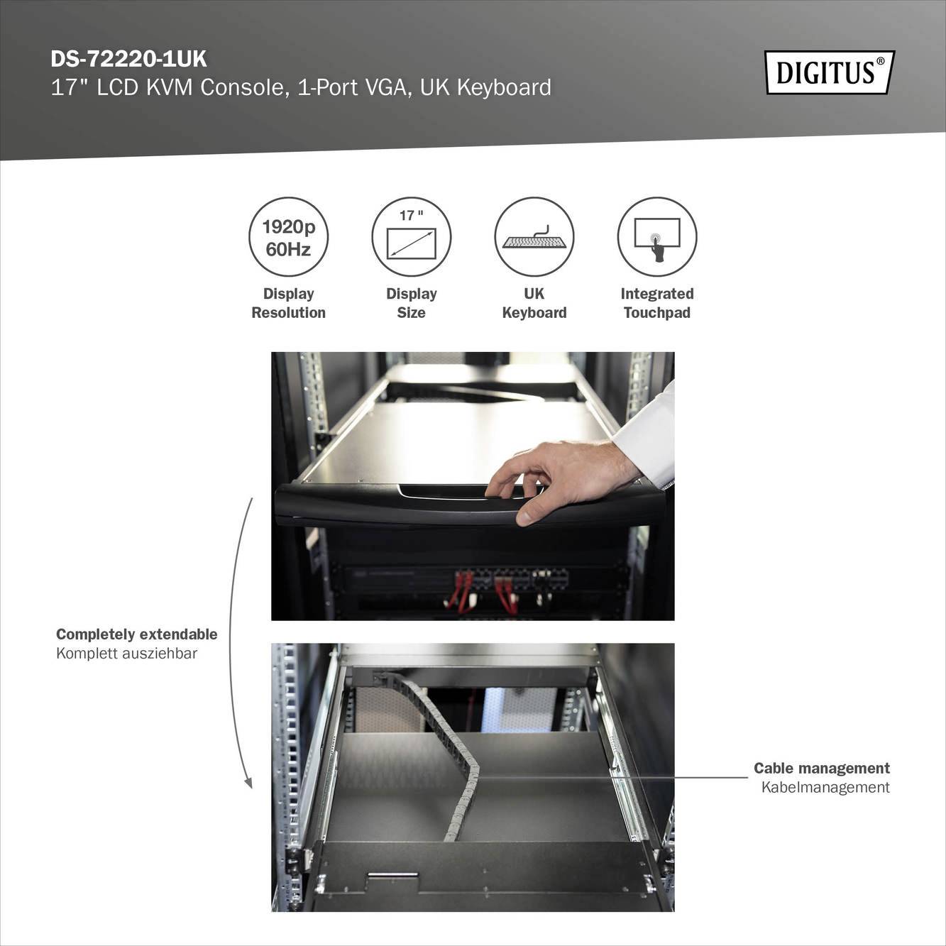 'Digitus DS-72220-1UK' zeigt ein 17