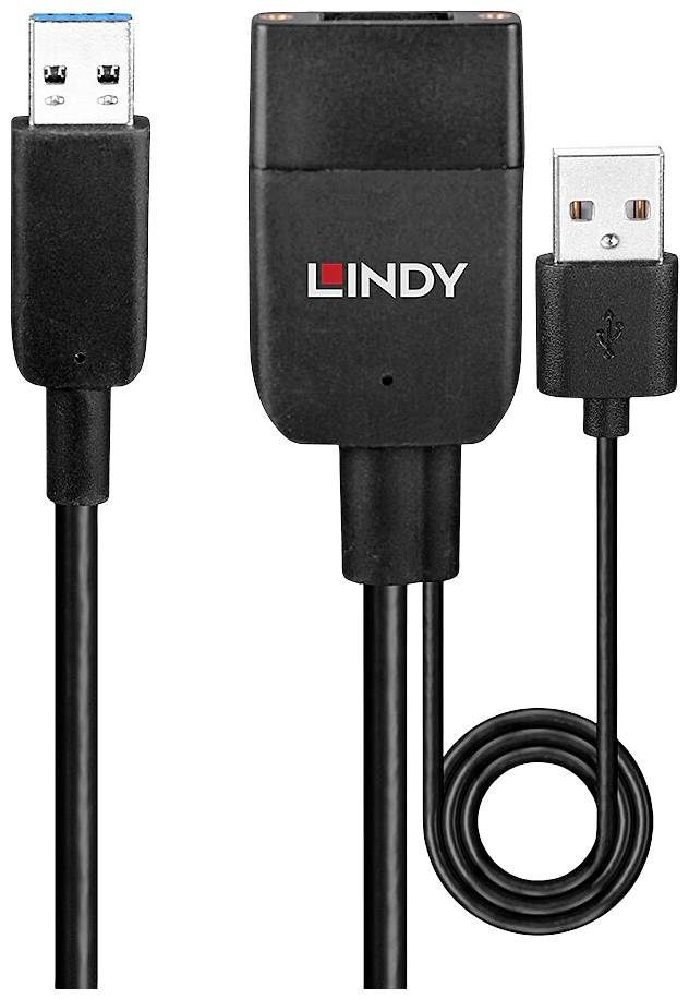 USB 3.0 auf SATA Adapterkabel von LINDY, schwarz, zum schnellen Anschließen von SATA-Festplatten an USB-Geräte.