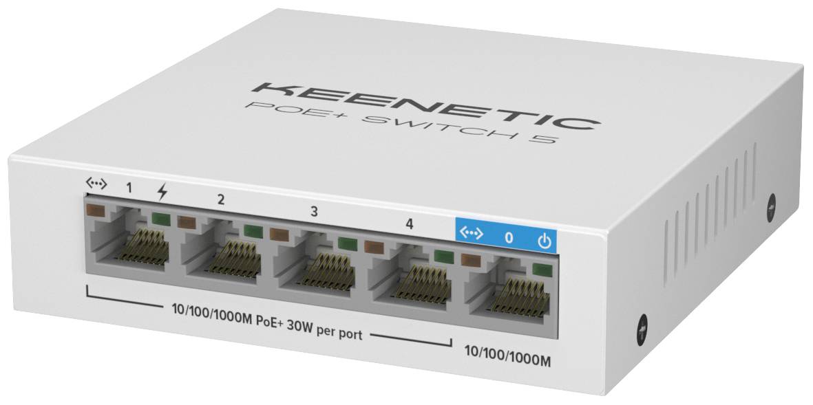 Keenetic POE+ Switch 5 PoE Splitter