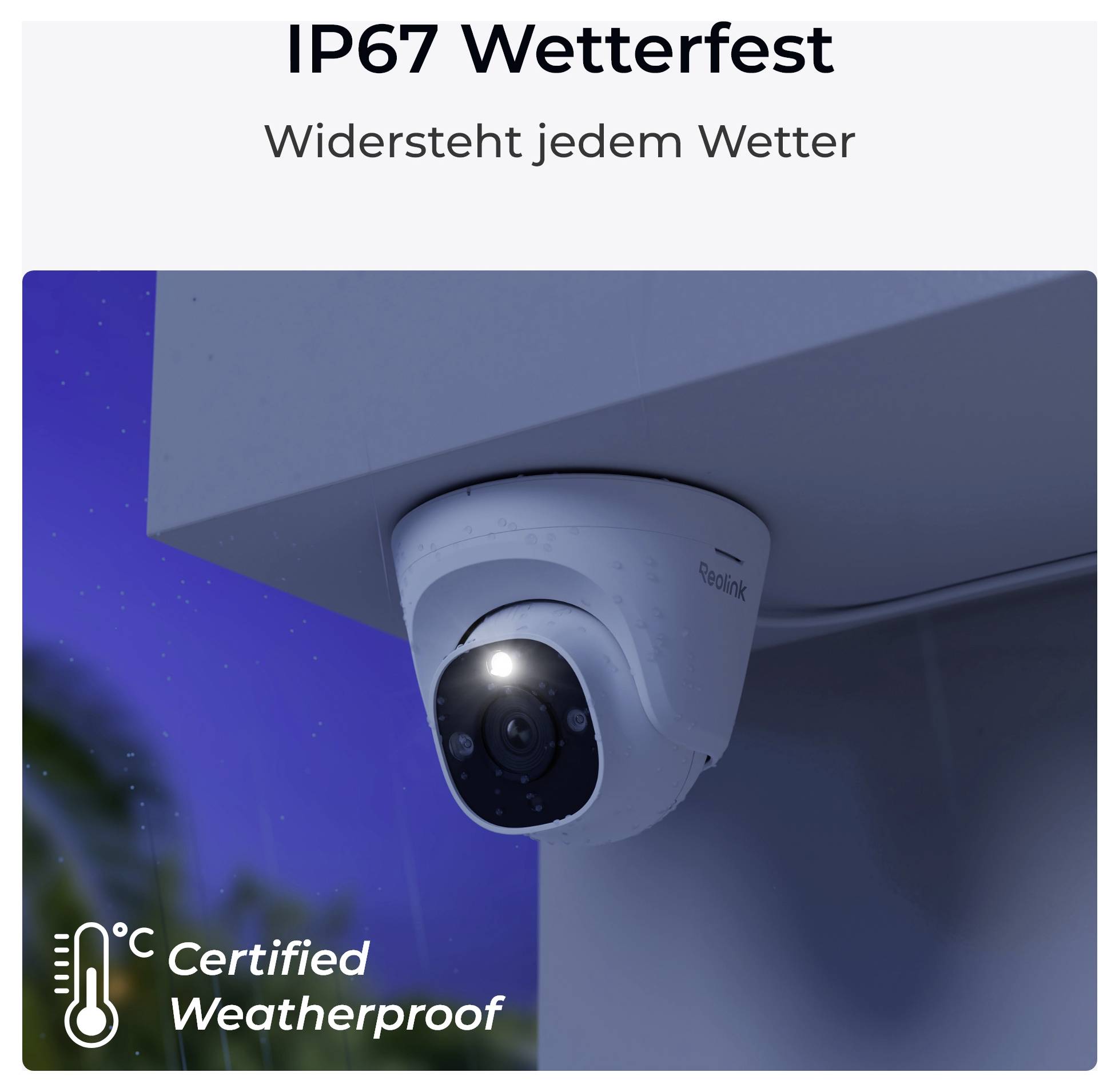 Reolink NVS8-8MD4 LAN IP-Überwachungskamera-Set 8-Kanal mit 4 Kameras 3840 x 2160 Pixel