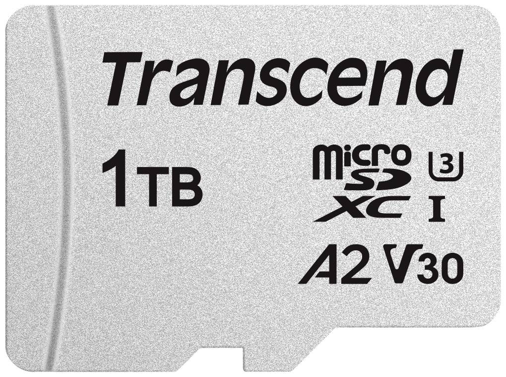 Transcend TS1TUSD300S-A microSD-Karte Retail 1 TB UHS-I, Class 10, v30 Video Speed Class, A1 Applic