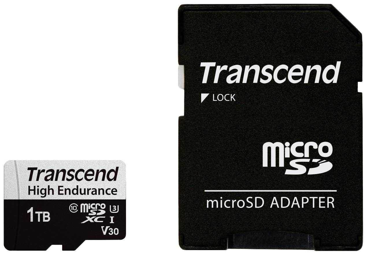 Transcend USD350V, 1 TB, MicroSDHC, Klasse 10, NAND, 100 MB/s, 85 MB/s