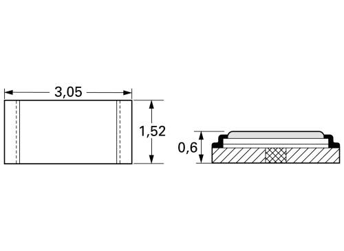 Isabellenhütte SMK-R100-1.0 SMK-R100-1.0 SMD-Widerstand 100 mΩ SMD 1206 1W 1% 50 ppm/K 1St.