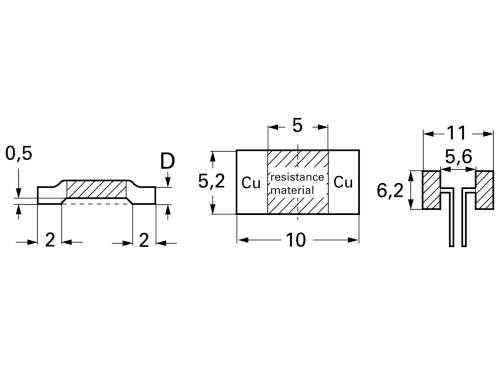 Isabellenhütte BVS-A-R004-1.0 BVS-A-R004-1.0 SMD-Widerstand 4 mΩ SMD 3920 2.5W 1% 50 ppm/K