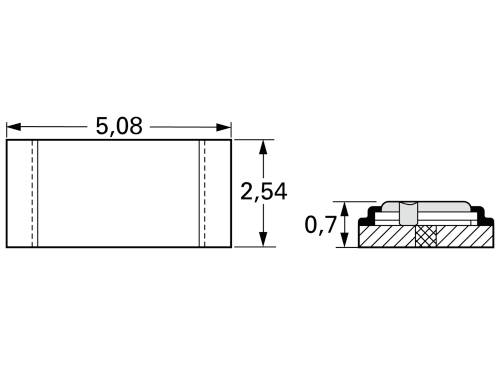 Isabellenhütte SMP-R100-1.0 SMP-R100-1.0 SMD-Widerstand 100 mΩ SMD 2010 2 W 1 % 50 ppm/K 1 St.