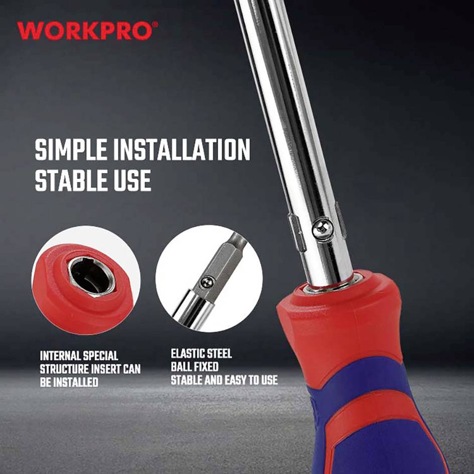 WorkPro Schraubendreher-Set PH2, 1/4", PH1, 3/16” (4.8 mm)