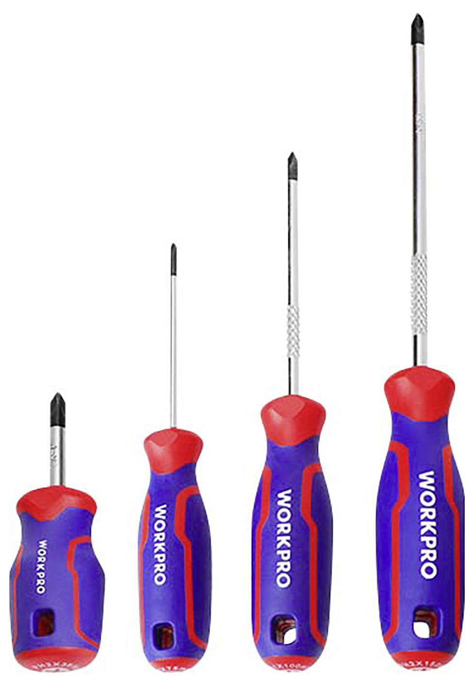 WorkPro 8 tlg Universal Schraubendreher-Set PH0, PH1, PH2