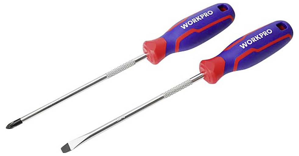 WorkPro 8 tlg Universal Schraubendreher-Set PH0, PH1, PH2