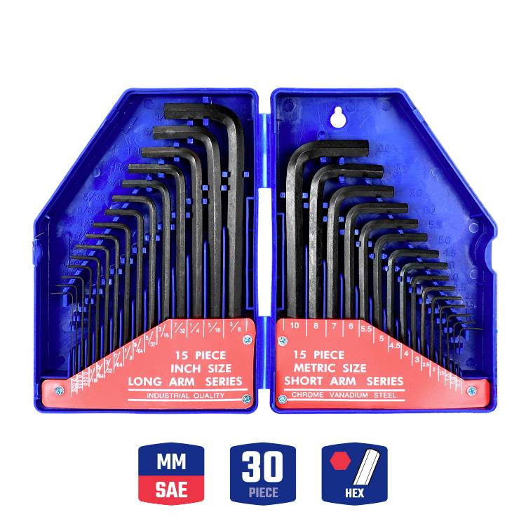 WorkPro Sechskant Stiftschlüsselsatz 0.7 mm, 0.9 mm, 1.3 mm, 1.5 mm, 2.0 mm, 2.5 mm, 3.0 mm, 4.0 mm, 4.5 mm, 5.0 mm, 5.5 mm, 6.0