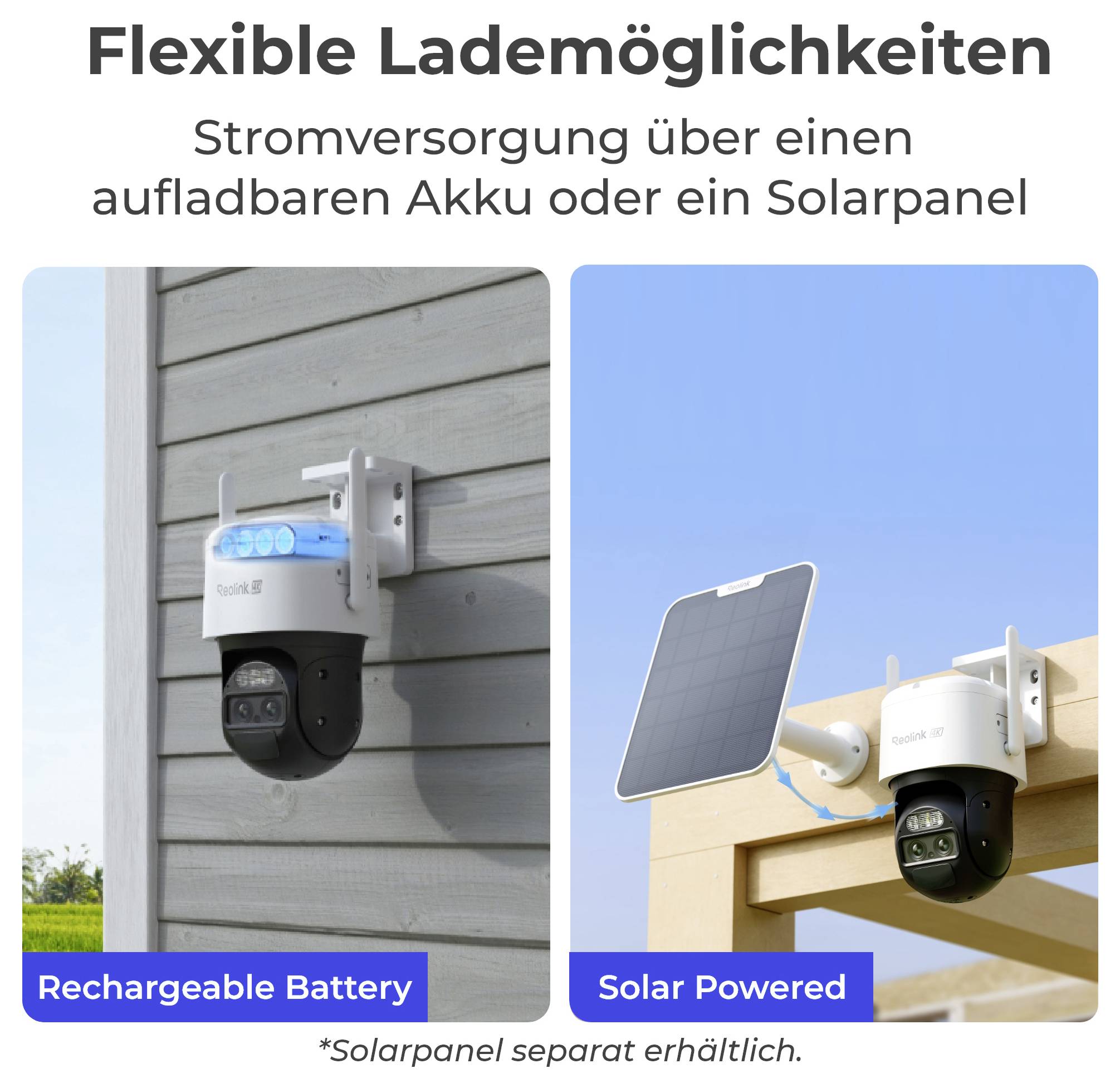 Reolink Trackmix Series G770 GSM IP Überwachungskamera 3840 x 2160 Pixel