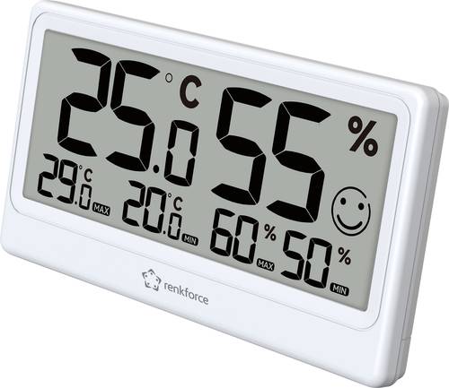 Renkforce RF-6416470 Thermo-/Hygrometer Weiß RF-6416470