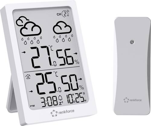 Renkforce RF-6416472 RF-6416472 Funk-Wetterstation Anzahl Sensoren max. 1 St.