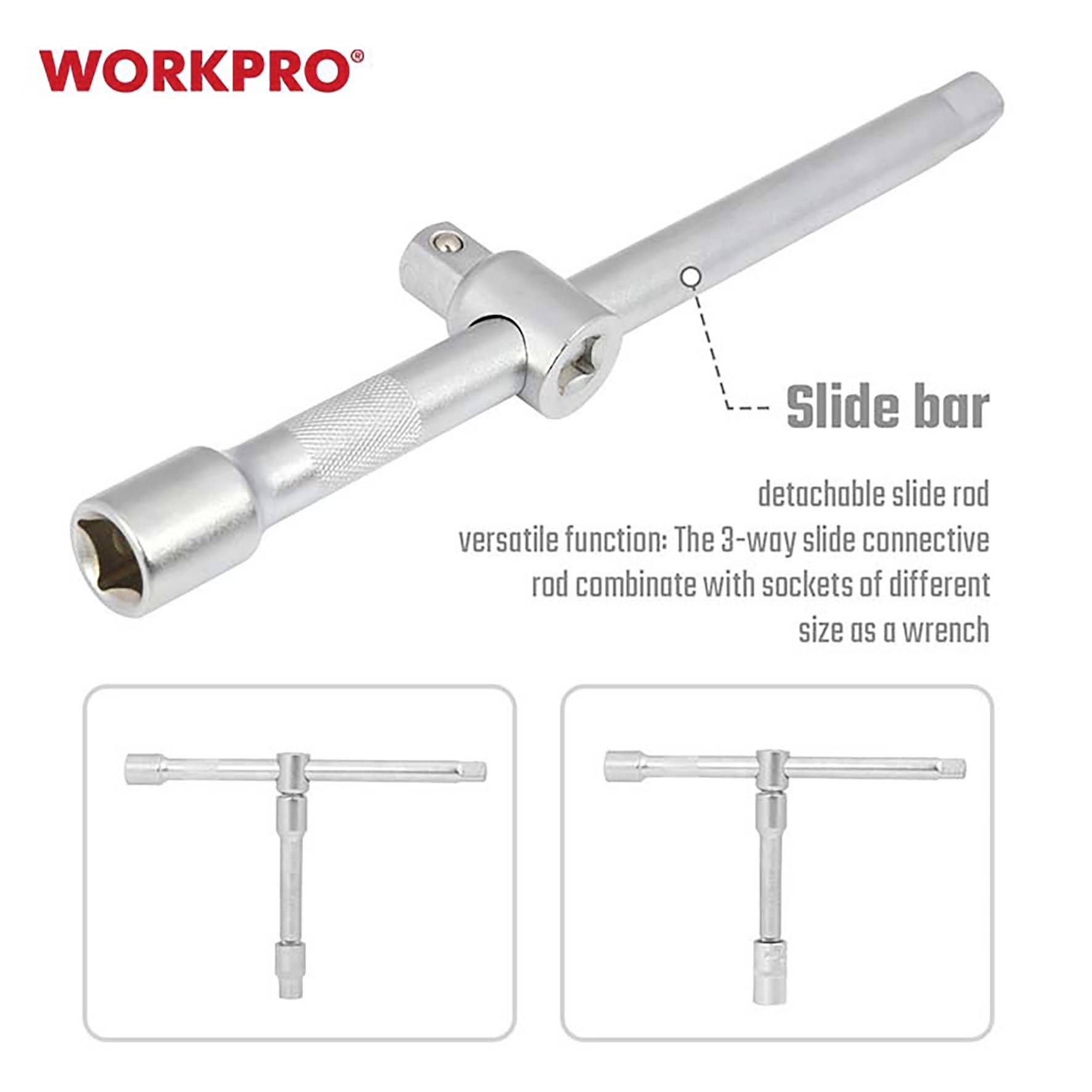 WorkPro Schraubendrehereinsatz-Set 108teilig WP202535