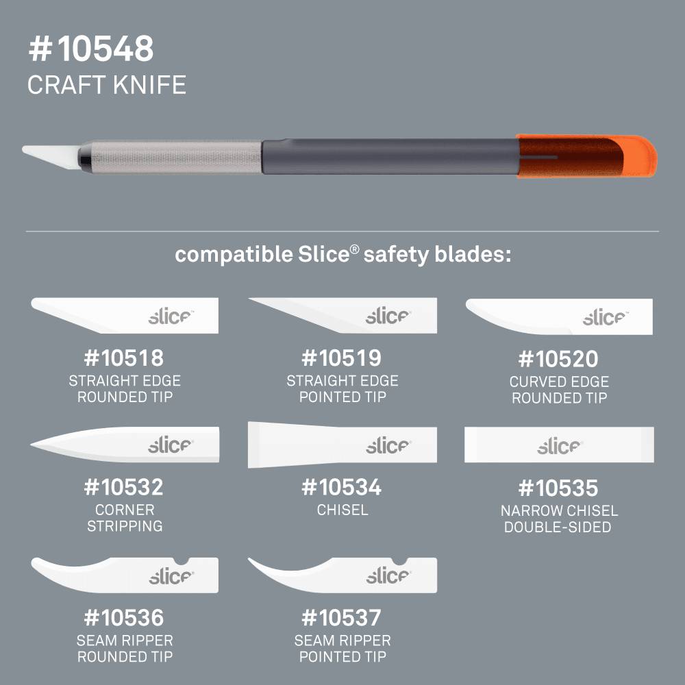 Slice Skalpell 160mm Keramik, Kunststoff Schwarz, Orange 1St.