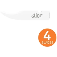 Slice 10536 Keramische Ersatzklingen, Nahttrenner abgerundet 4St. Slice 10536 Keramische Ersatzklingen, Nahttrenner abgerundet 4St.