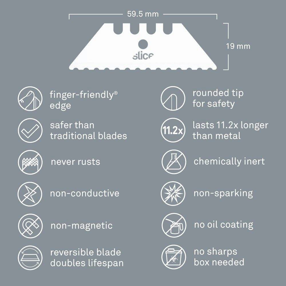 Slice 10524 Keramische Ersatzklingen, abgerundet 2St.