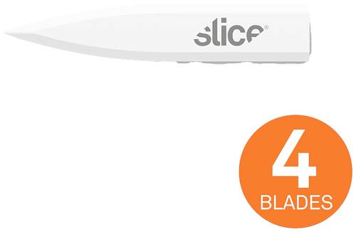 Slice 10532 Keramische Ersatzklingen, Mehrzweckklinge, dolchförmig 4 St.