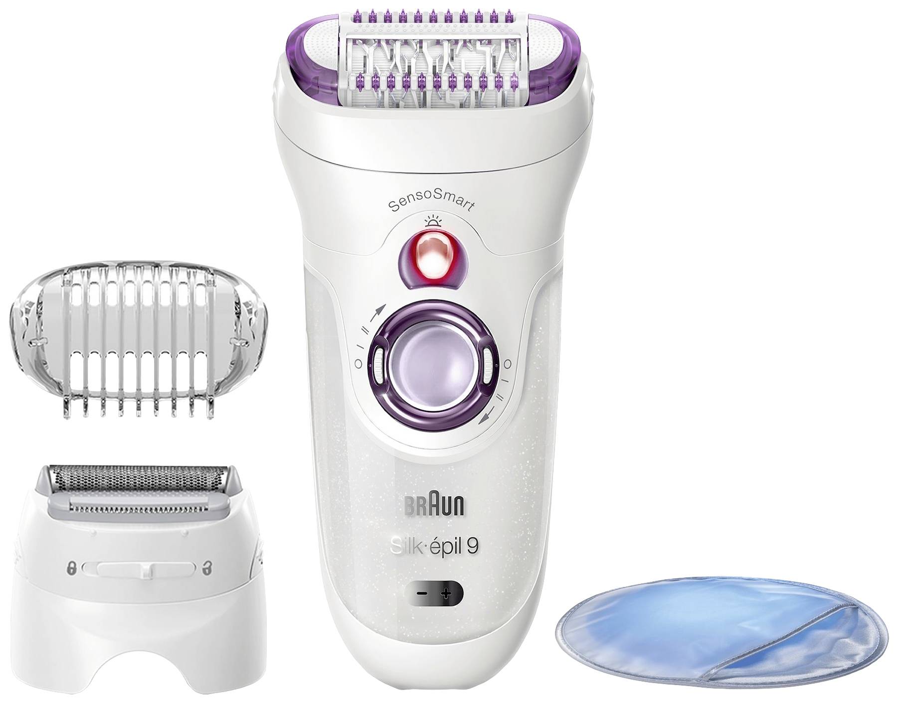 Braun Silk-Epil 9-710 SensoSmartTM Epilierer Weiß, Roségold