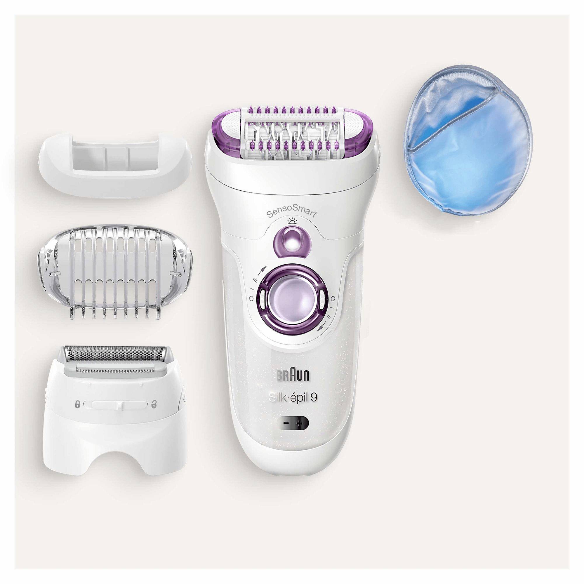 Braun Silk-Epil 9-710 SensoSmartTM Epilierer Weiß, Roségold