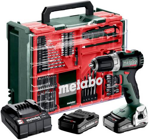Metabo BS 18 L BL Set 613155710 Akku-Bohrschrauber 18 V 2 Ah Li-Ion inkl. 2. Akku, bürstenlos, inkl