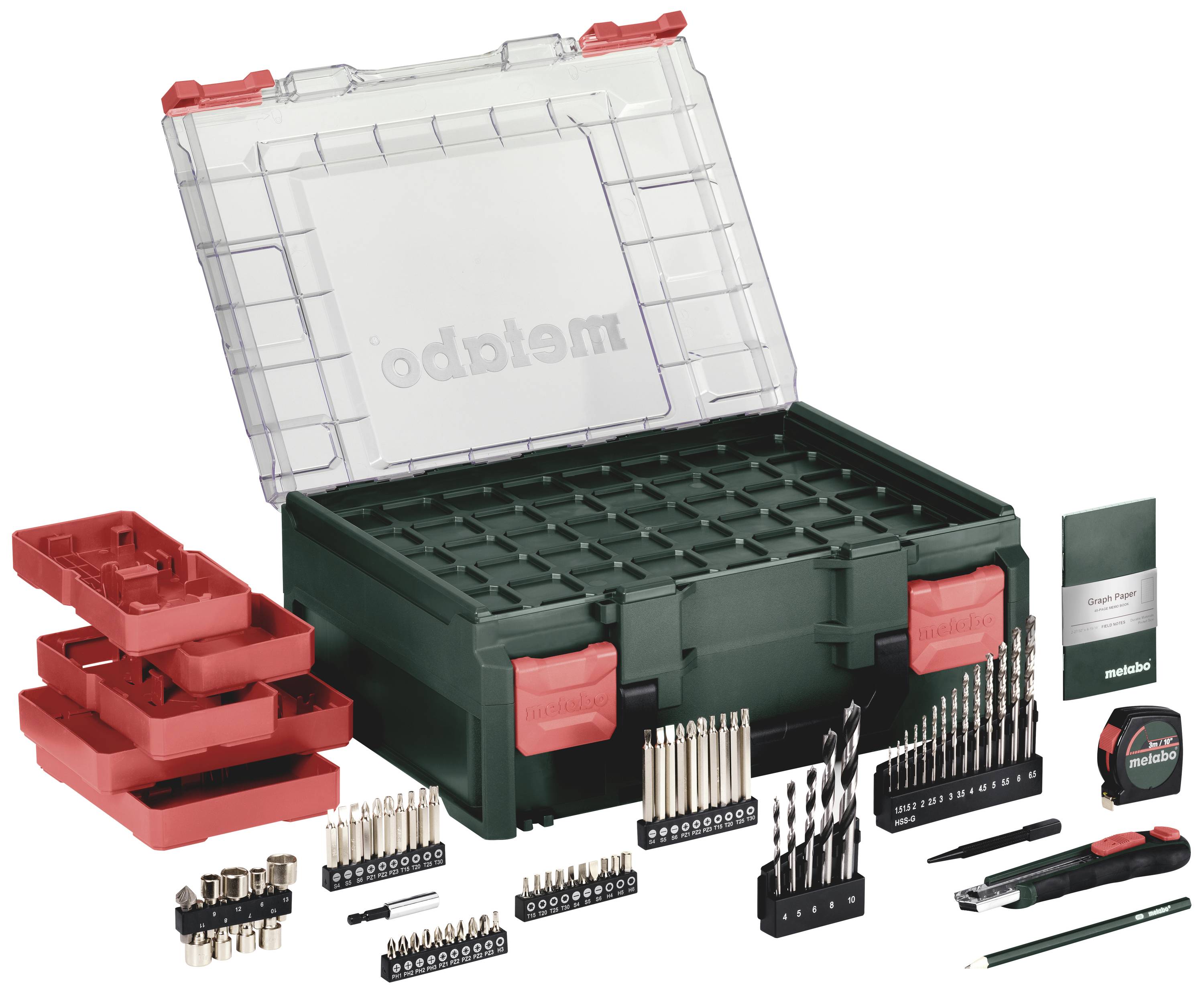 Metabo BS 18L BL Set 613155710 Akku-Bohrschrauber 18V 2Ah Li-Ion inkl. 2. Akku, bürstenlos, inkl. Koffer, inkl. Ladegerät, mit