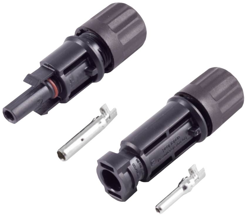 BKL Electronic PV4 Stecker/Buchse Set 2.5-6mm², IP68, 1500V 2800009 2800009 Inhalt: 2St.