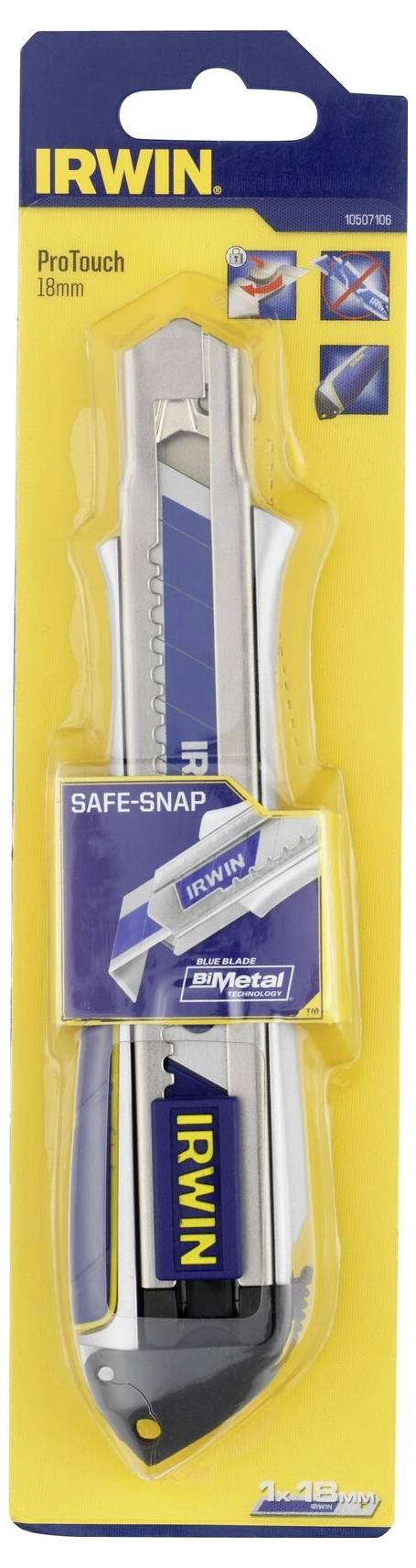 Irwin Tools 10507106 ProTouch™ Abbrechklingenmesser fuer starke Beanspruchung, 18 mm 1 St.