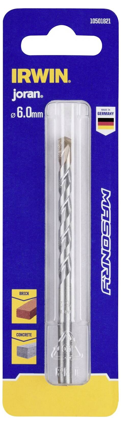 Irwin Tools 10501821 Hartmetall Stufenbohrer 6mm Gesamtlänge 110mm Zylinderschaft