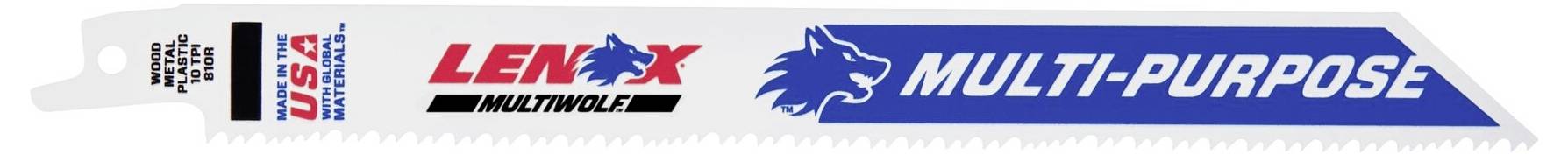 Lenox 20580810R BIM-Säbelsägeblatt für Universalanwendungen 203x19x1,3mm Sägeblatt-Länge 203mm 5St.