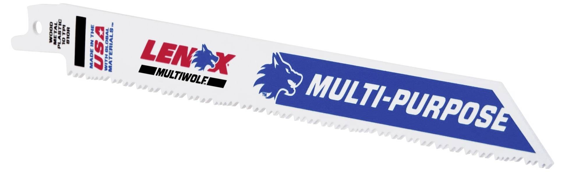 Lenox 20580810R BIM-Säbelsägeblatt für Universalanwendungen 203x19x1,3mm Sägeblatt-Länge 203mm 5St.