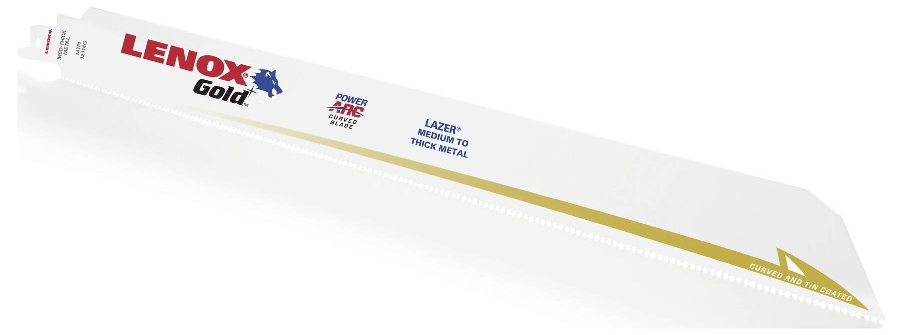 Lenox 2110112114GR TiN-Säbelsägeblatt für Metall 305x25x1,1mm Sägeblatt-Länge 305mm 5St.