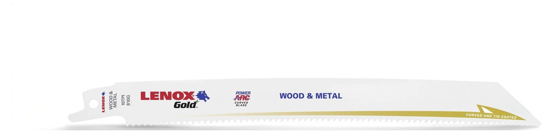 Lenox 21065810GR TiN-Säbelsägeblatt für Metall 203x19x1,3mm Sägeblatt-Länge 203mm 5St.