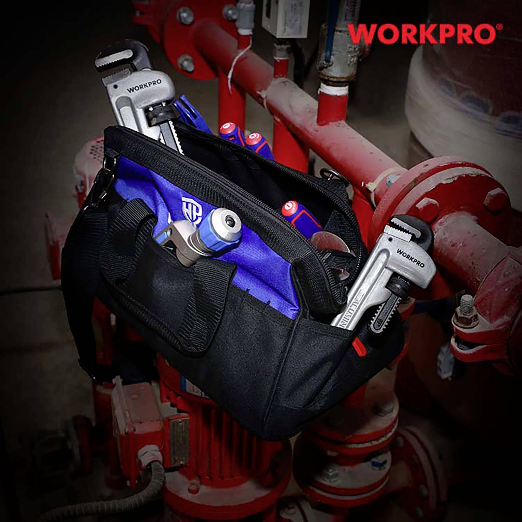 WorkPro WP281007 Werkzeugtasche unbestückt (L x B x H) 410 x 230 x 270mm