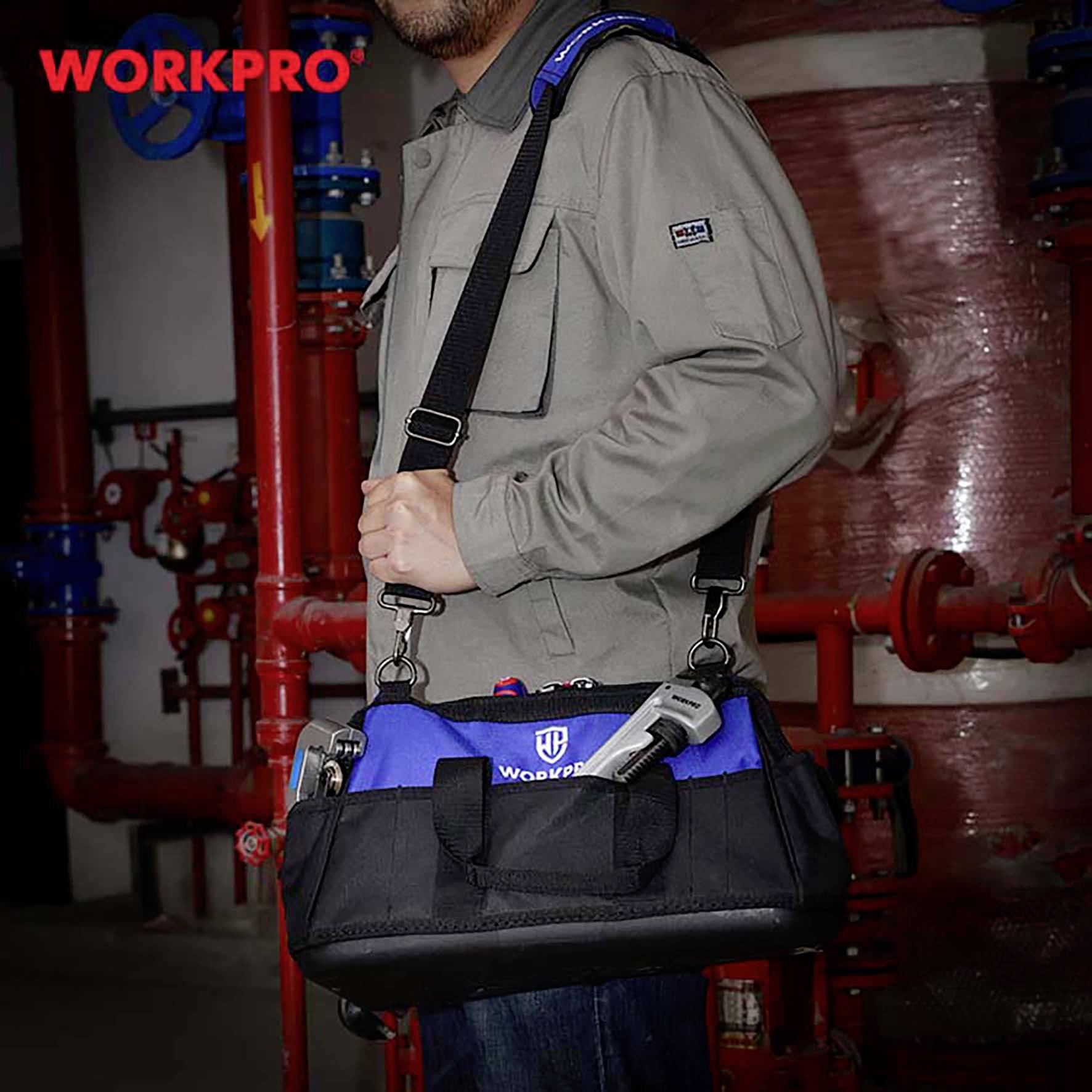 WorkPro WP281007 Werkzeugtasche unbestückt (L x B x H) 410 x 230 x 270mm
