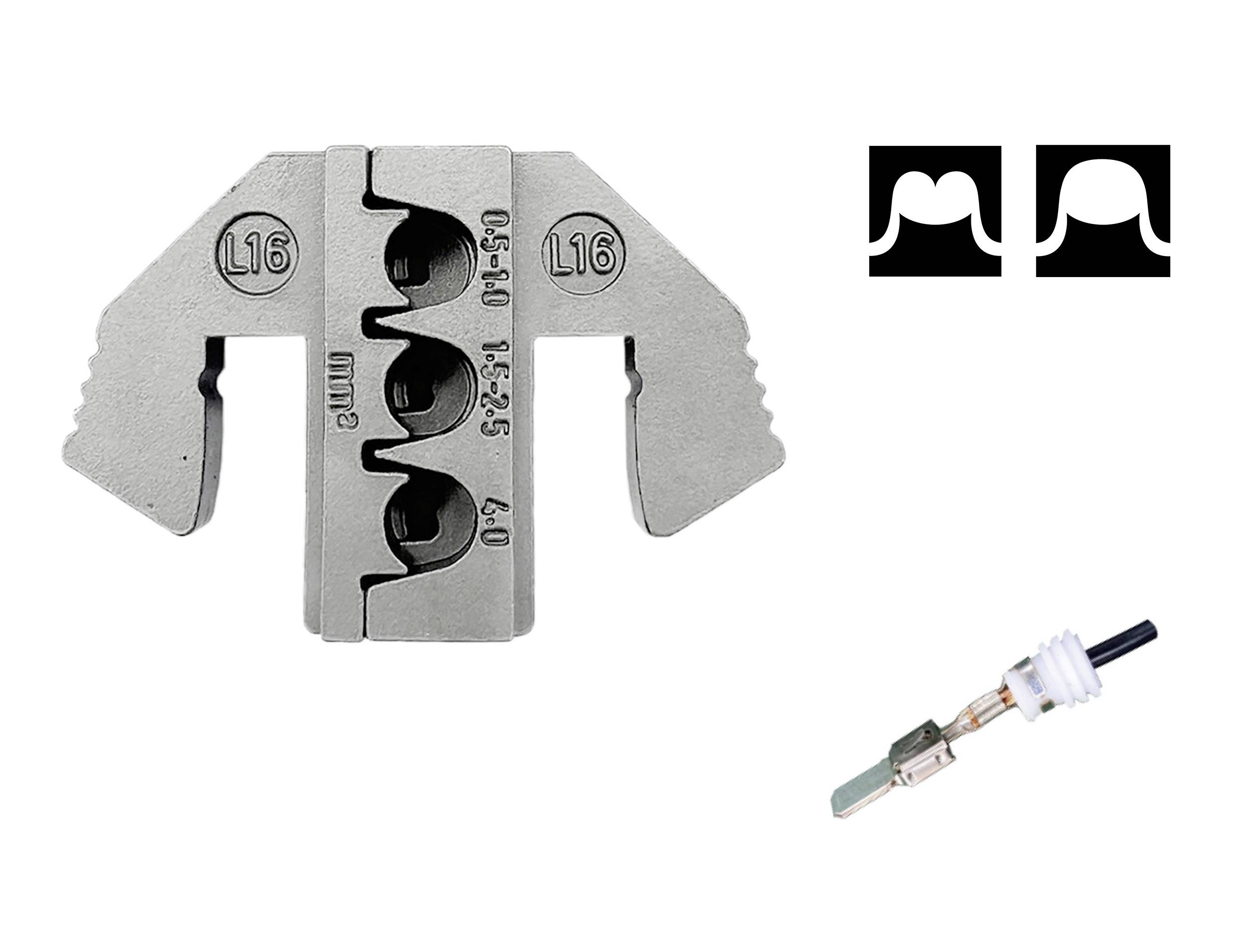 TOOLCRAFT TO-9625857 Crimpeinsatz MCP Flachkontakt, SPT Flachkontakt 0.5 bis 4mm²
