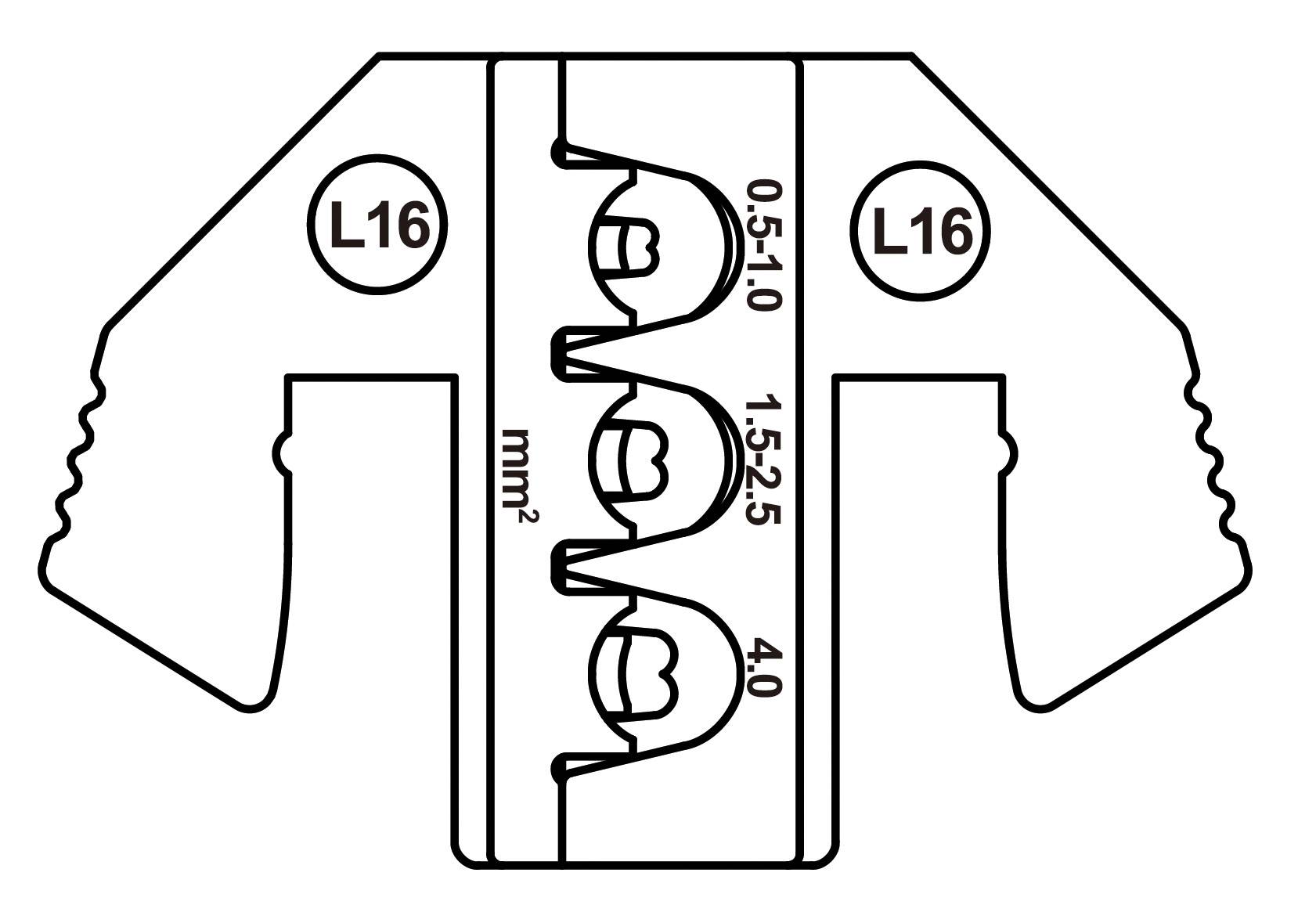 TOOLCRAFT TO-9625857 Crimpeinsatz MCP Flachkontakt, SPT Flachkontakt 0.5 bis 4mm²