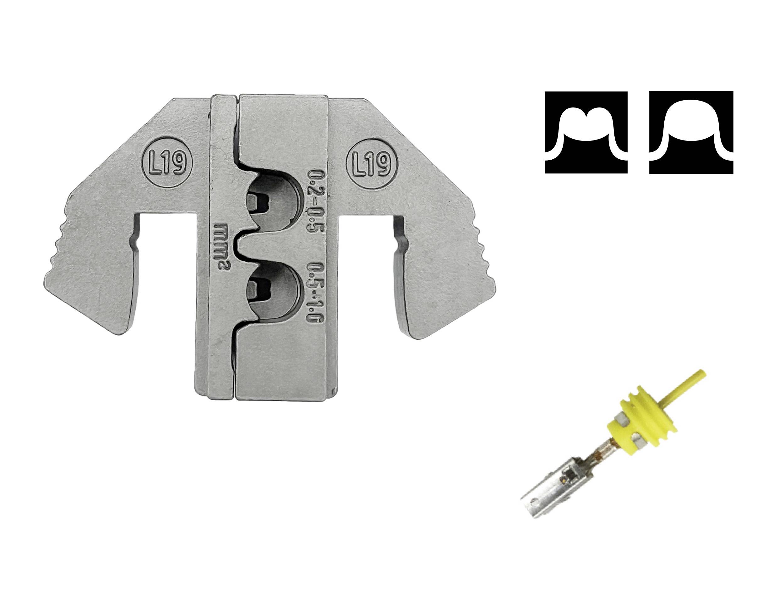 TOOLCRAFT TO-9625866 Crimpeinsatz MCP 6.3/4.8K & SPT Kontakt(SWS) 0.2 bis 1mm² Passend für Marke (Zangen) TOOLCRAFT