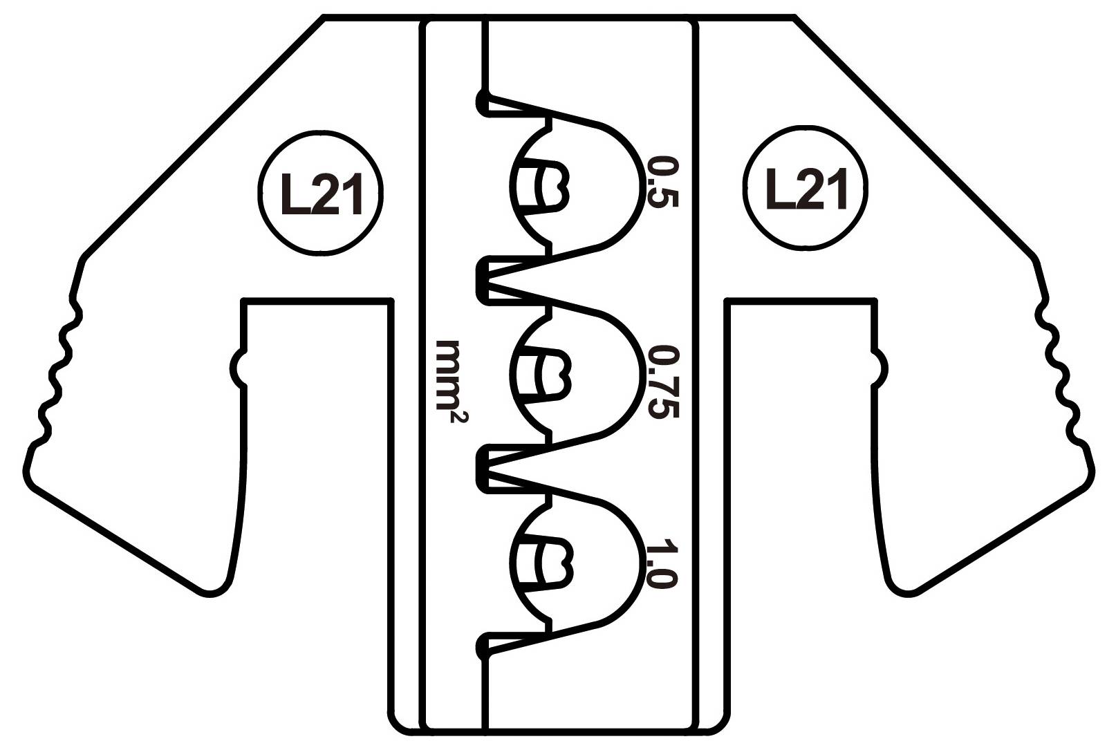 TOOLCRAFT TO-9625872 Crimpeinsatz MCP 6.3/4.8K & SPT Flachkontakt(SWS) 0.5 bis 1mm² Passend für Marke (Zangen) TOOLCRAFT
