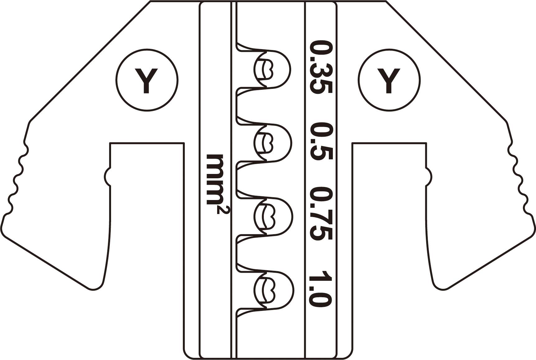 TOOLCRAFT TO-9625875 Crimpeinsatz Yazaki YES/YESC 1,5 versiegelter Kontakt Terminal 0.35 bis 1mm² Passend für Marke (Zangen)