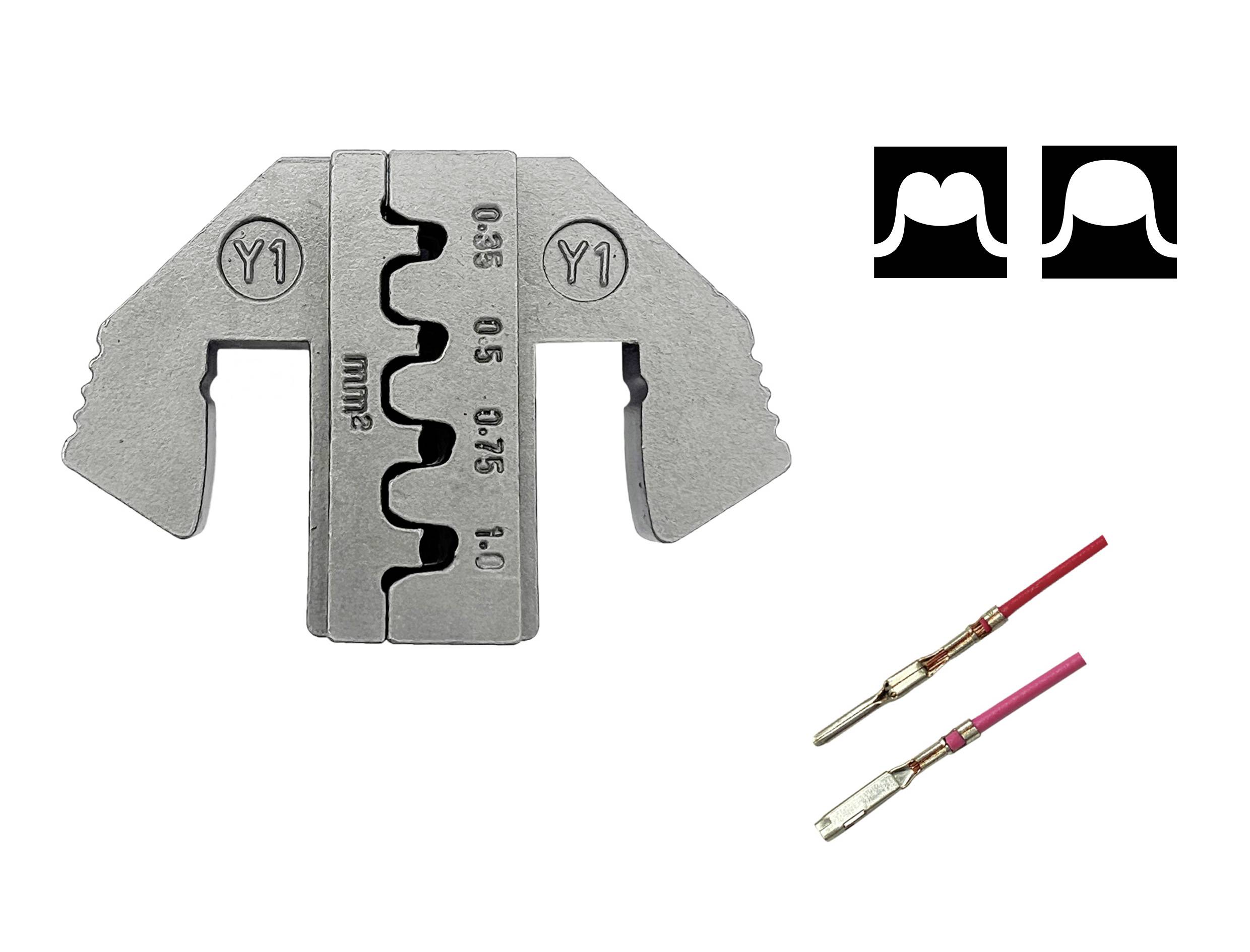TOOLCRAFT TO-9625878 Crimpeinsatz Yazaki YES/YESC 1,5 Unversiegelter Kontakt Terminal 0.35 bis 1mm² Passend für Marke (Zangen)