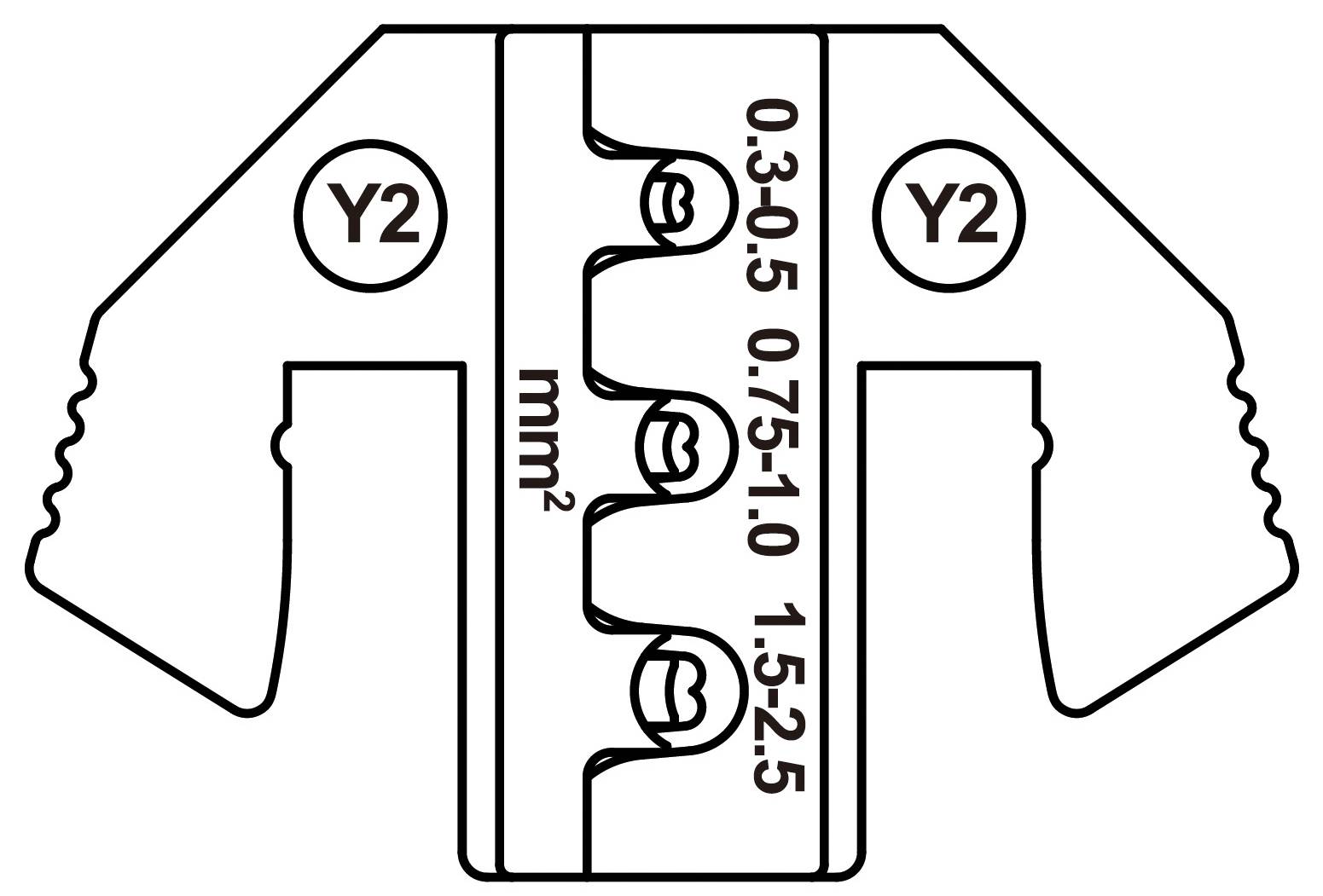 TOOLCRAFT TO-9625881 Crimpeinsatz Yazaki YES/YESC 2.8 versiegelter Kontakt Terminal 0.3 bis 2.5mm² Passend für Marke (Zangen)
