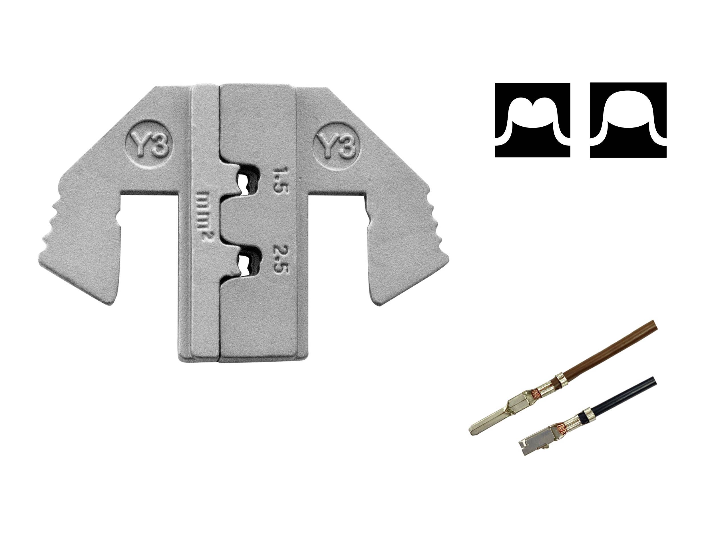TOOLCRAFT TO-9625884 Crimpeinsatz Yazaki YES/YESC 2.8 Unversiegelter Kontakt 1.5 bis 2.5mm² Passend für Marke (Zangen) TOOLCRAFT