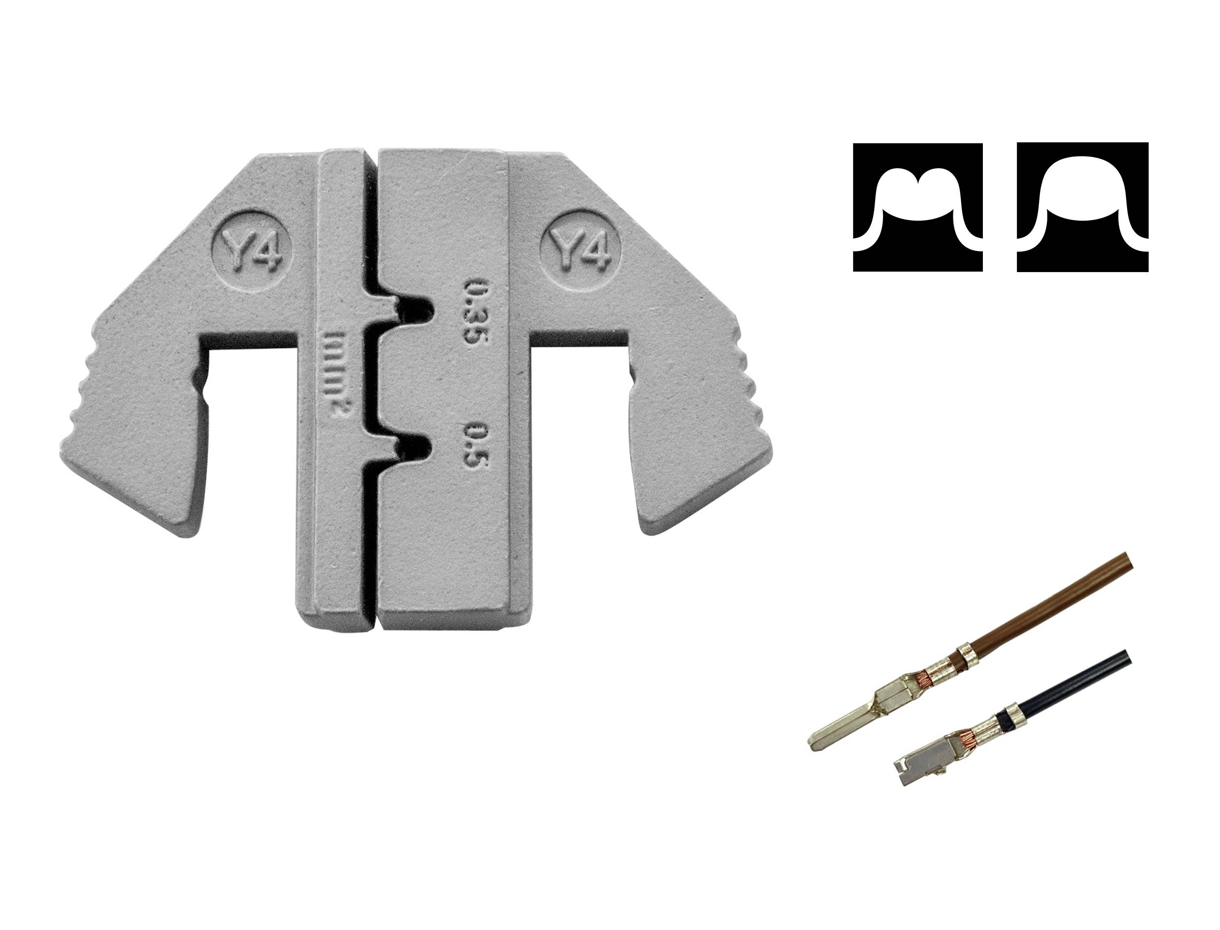 TOOLCRAFT TO-9625887 Crimpeinsatz Yazaki YES/YESC 1,5 Unversiegelter Kontakt Terminal 0.35 bis 0.5mm² Passend für Marke (Zangen)