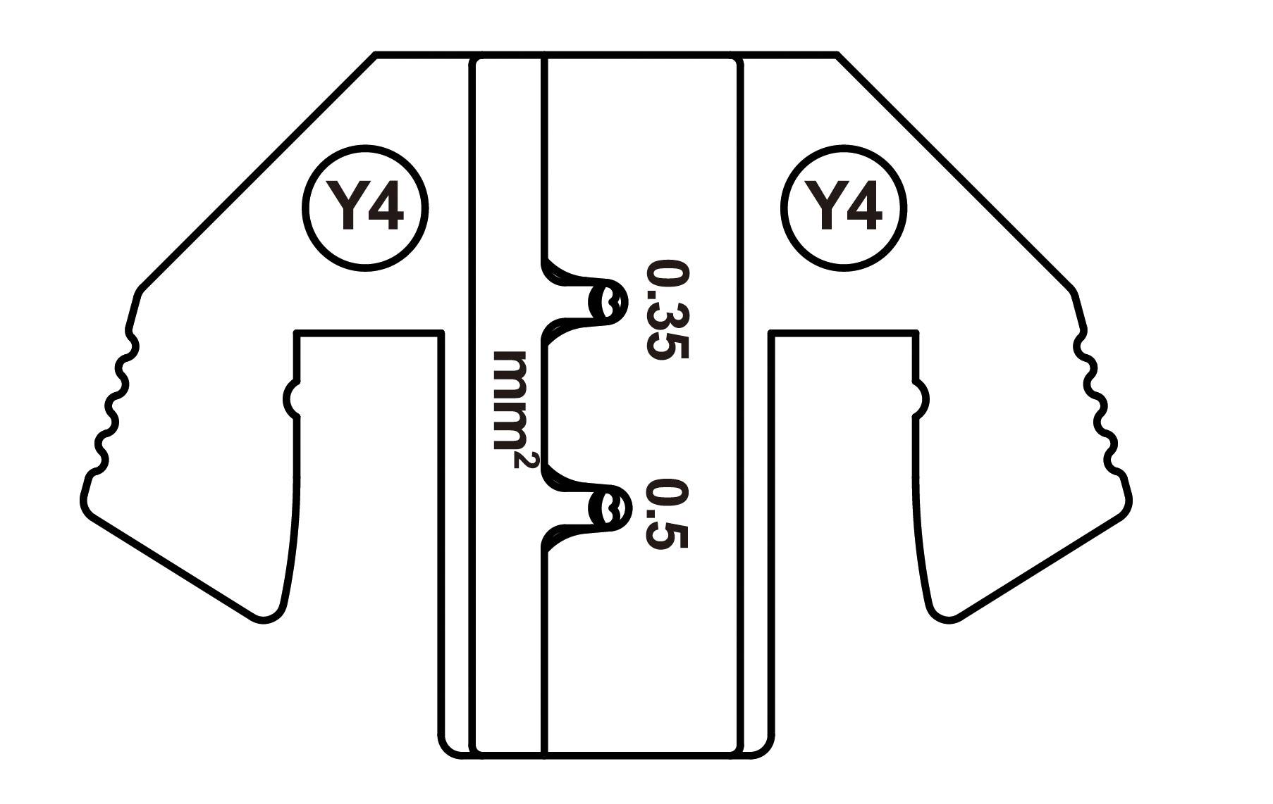TOOLCRAFT TO-9625887 Crimpeinsatz Yazaki YES/YESC 1,5 Unversiegelter Kontakt Terminal 0.35 bis 0.5mm² Passend für Marke (Zangen)