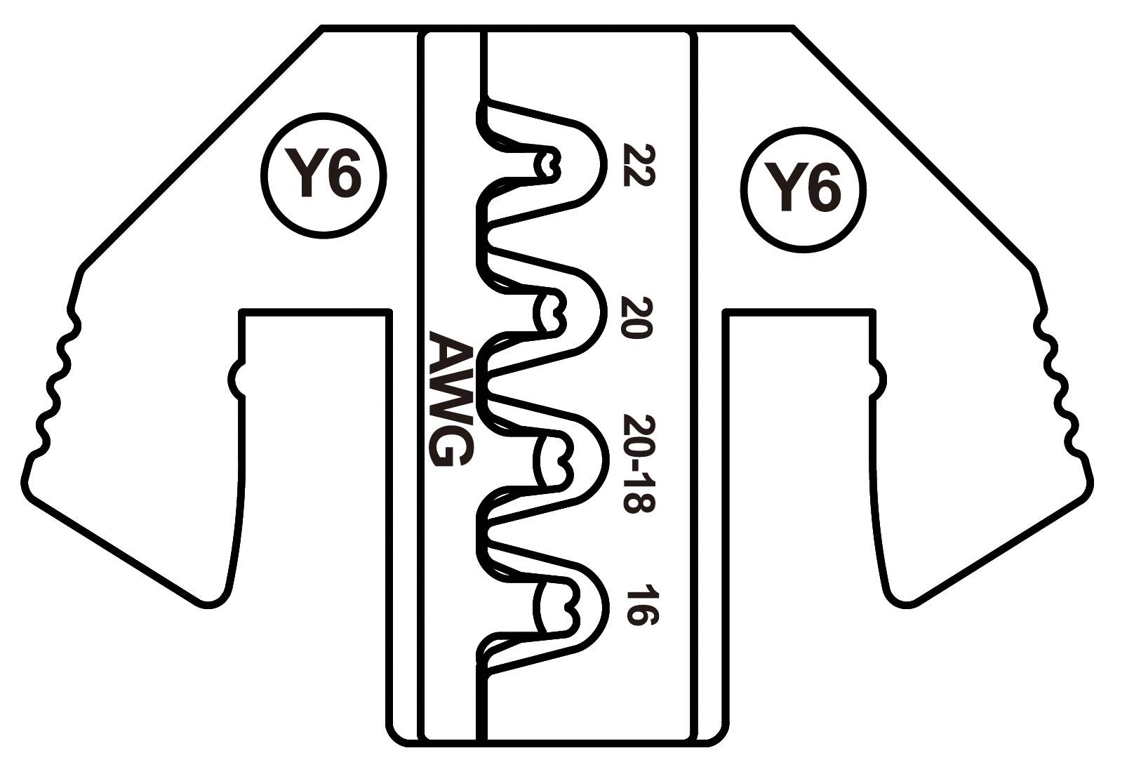 TOOLCRAFT TO-9625893 Crimpeinsatz Yazaki YES/YESC 0,64x0,64 versiegelter Kontakt, Yazaki Terminal 7116-1471 0.35 bis 0.5mm²