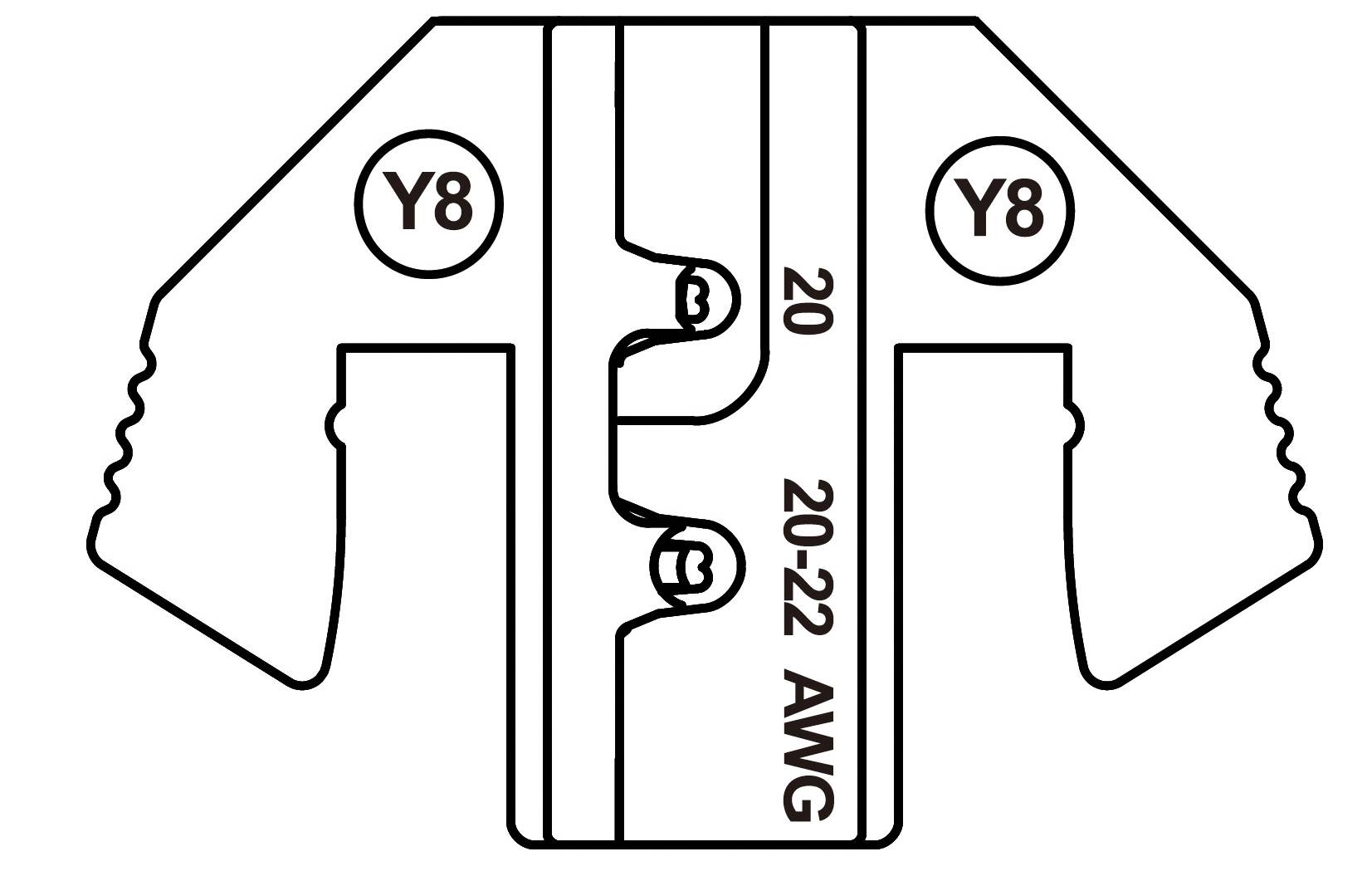 TOOLCRAFT TO-9625896 Crimpeinsatz Yazaki HS/RH 0.64 Serie Terminal, Delphi GT 150 Serie Terminal 0.35 bis 0.5mm² Passend für