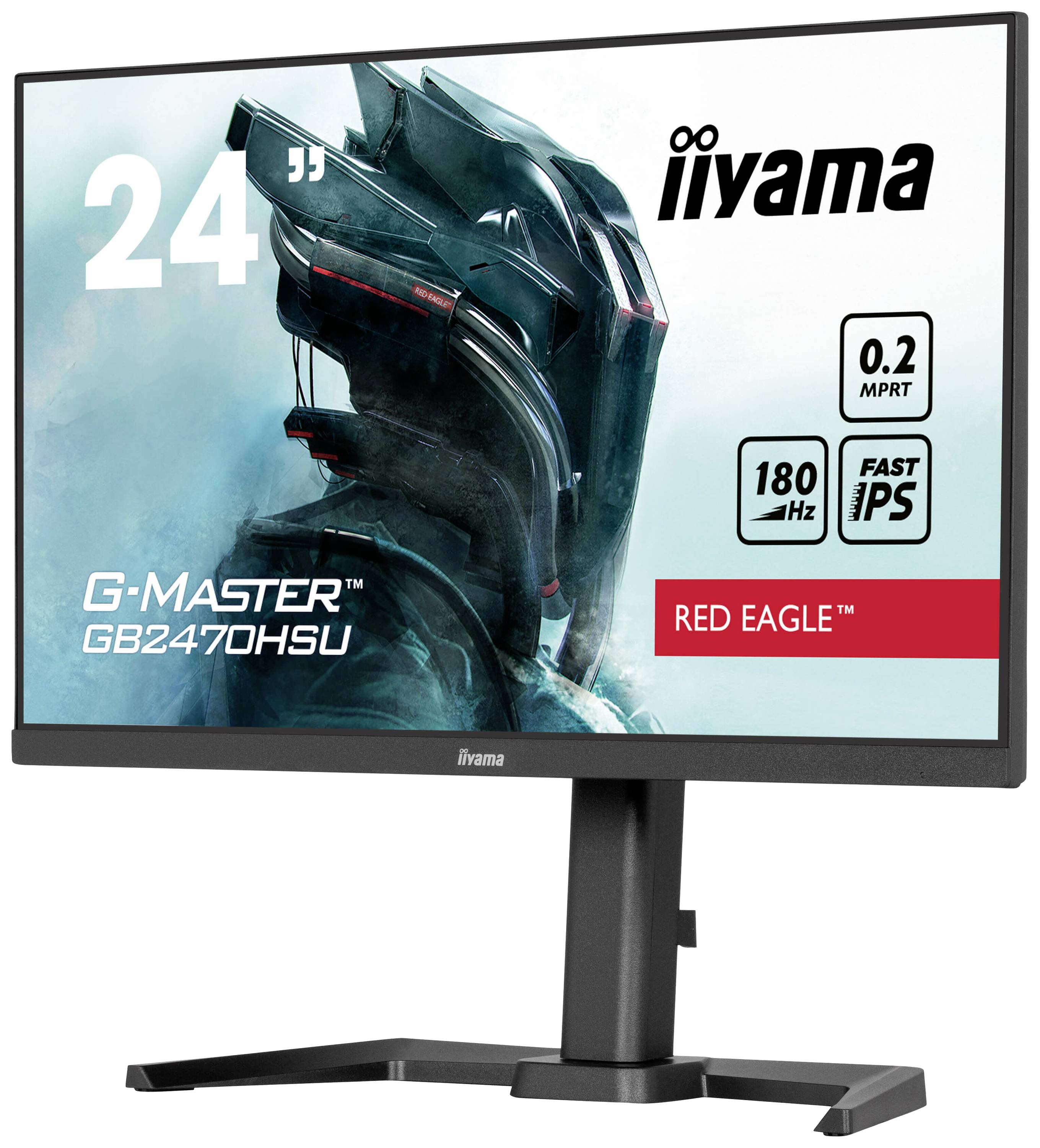 Iiyama G-MASTER Red Eagle GB2470HSU-B6 Gaming Monitor EEK E (A - G) 60.5 cm (23.8 Zoll) 1920 x 1080 Pixel 16:9 0.2 ms HDMI®, DisplayPort, Kopfhörer