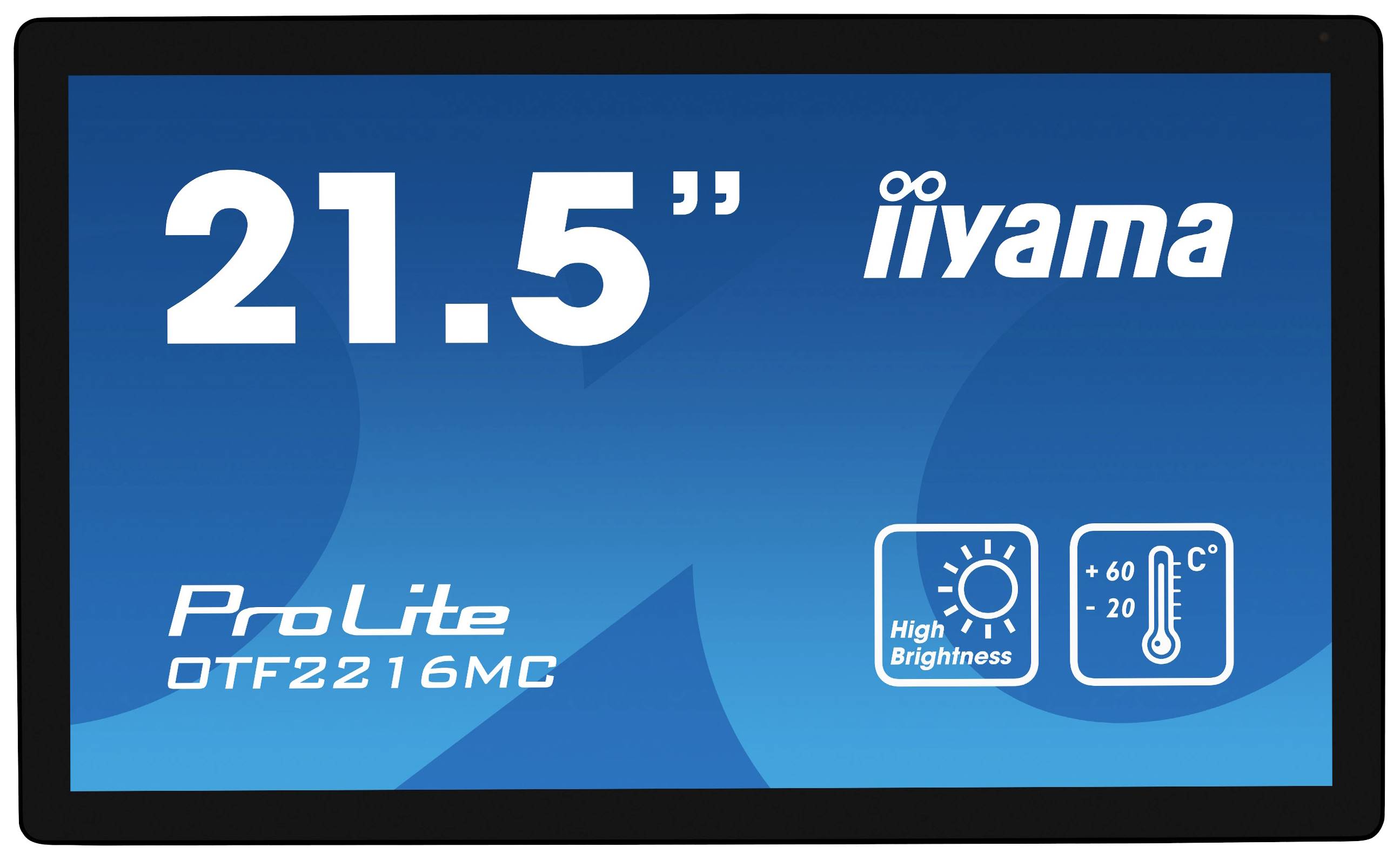 Iiyama ProLite OTF2216MC-B1 Touchscreen-Monitor EEK: E (A - G) 55.9cm (22 Zoll) 1920 x 1080 Pixel 16:9 25 ms HDMI®, DisplayPort