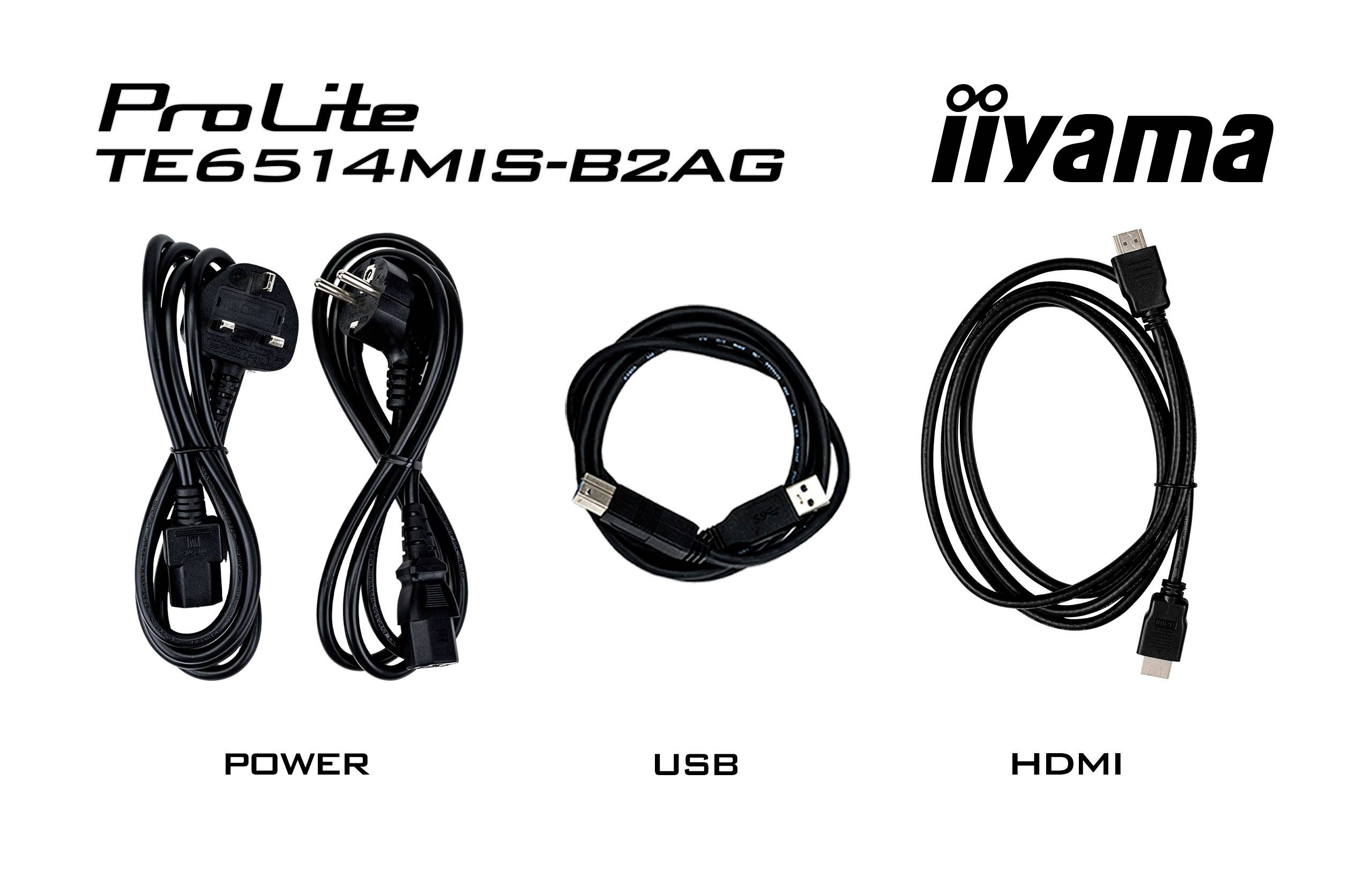 Iiyama ProLite iiWare12E TE6514MIS-B2AG Digital Signage Display EEK: G (A - G) 163.9 cm 65 Zoll 3840 x 2160 Pixel 24/7