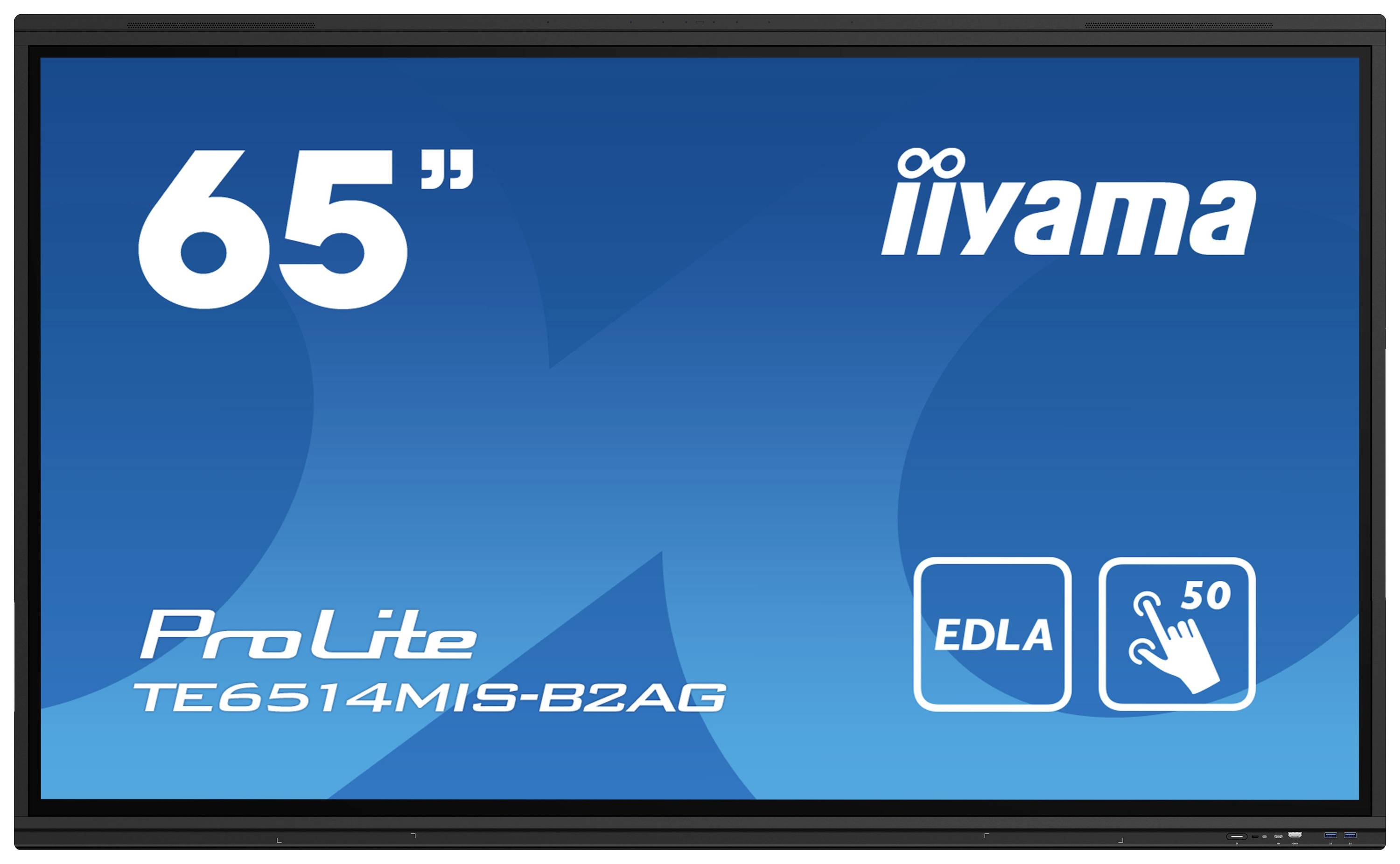 Iiyama ProLite iiWare12E TE6514MIS-B2AG Digital Signage Display EEK: G (A - G) 163.9 cm 65 Zoll 3840 x 2160 Pixel 24/7